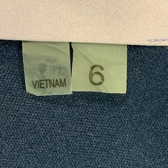 JS Collections Women's Embroidered Lace Sheath Dress 866553 In Navy Size 6 NWT - Picture 10 of 14